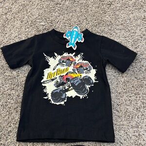 Black Monster Truck Graphic T-Shirt